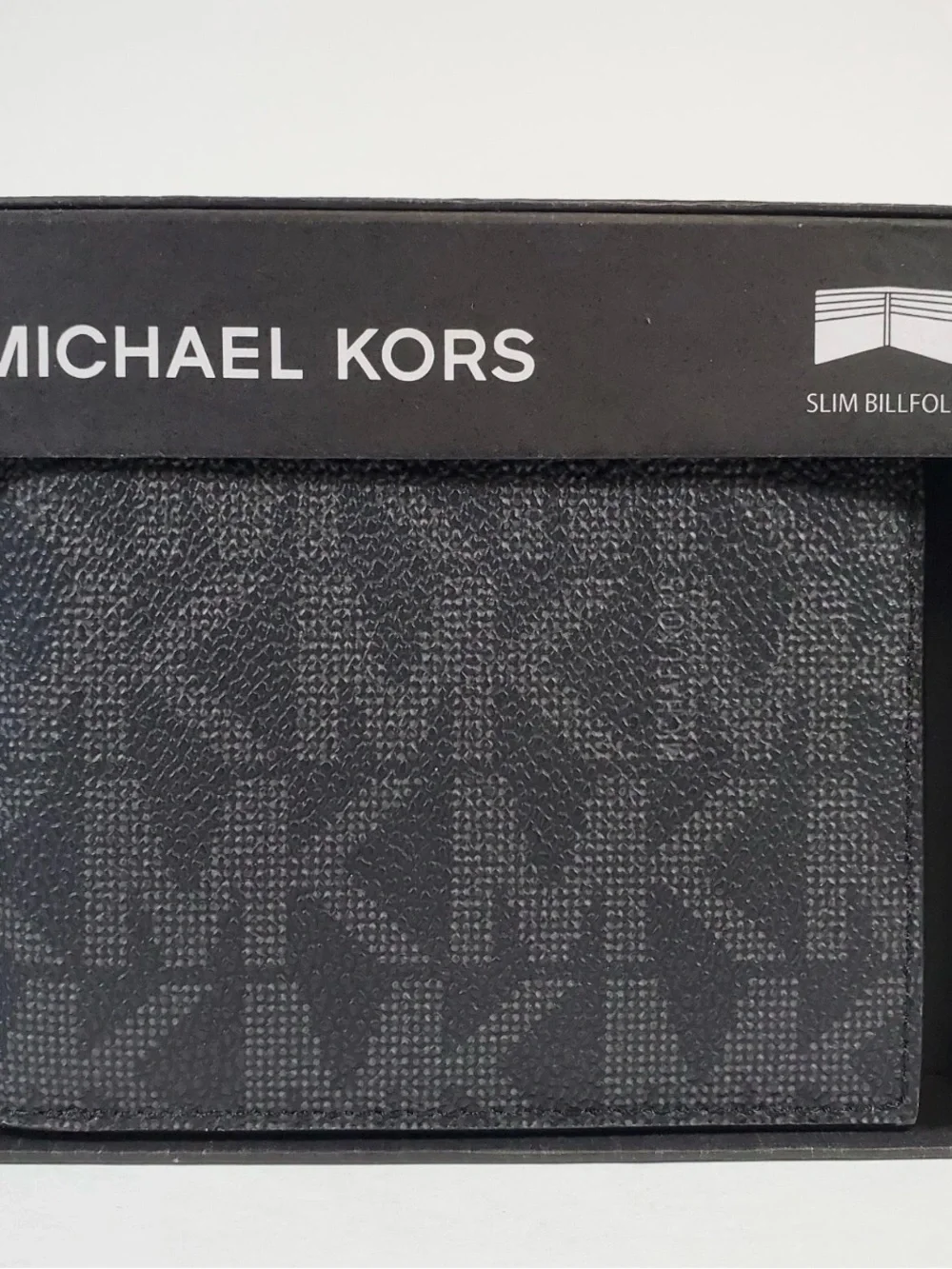 Michael Kors Black Signature MK Slim Wallet